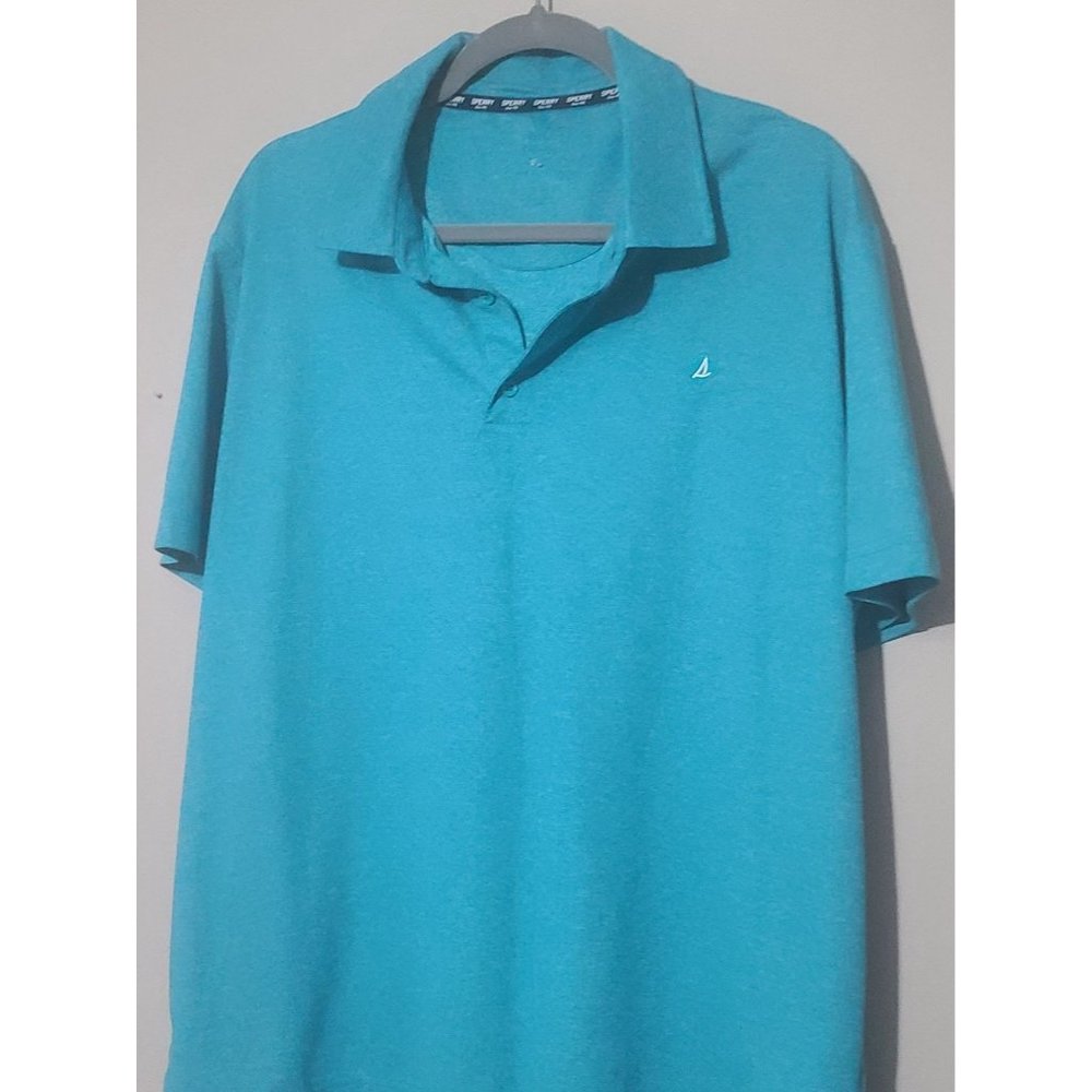 Sperry Men's Polo Shirt Short Sleeve Size Large (L) Jade